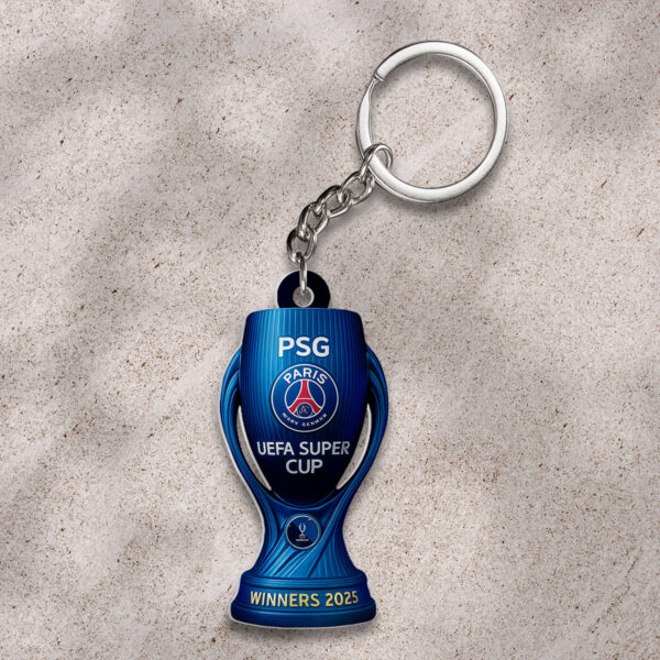Paris Saint-Germain Custom Shape 2-sided Keychain - TMTHU 373