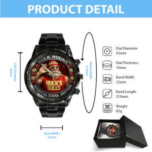 Hulk Hogan Black Stainless Steel Watch - HOATT 12144