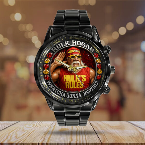 Hulk Hogan Black Stainless Steel Watch - HOATT 12144