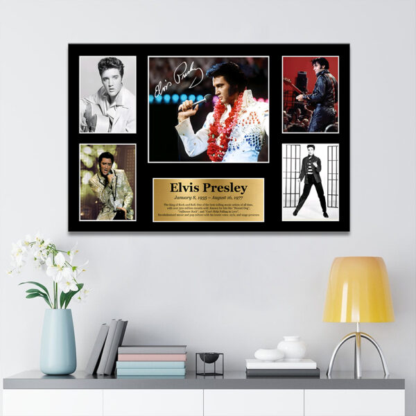 Elvis Presley Rectangle Canvas With Inner Frame - MAITM 12436