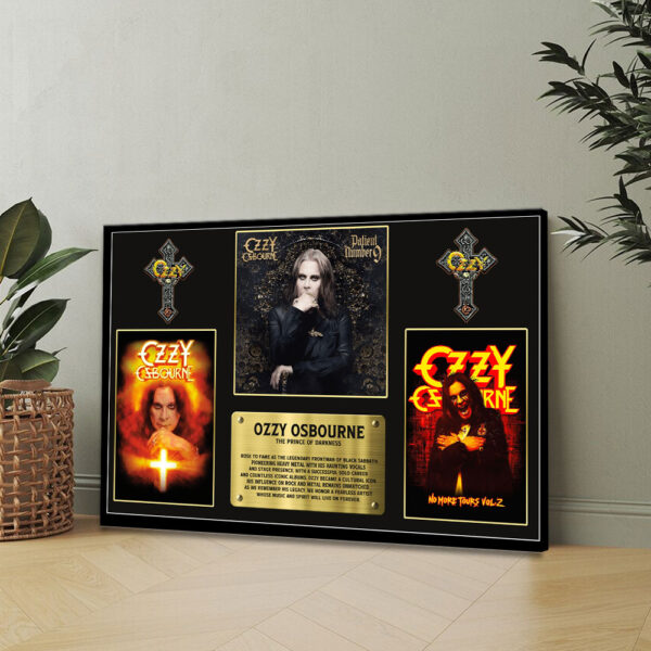 Ozzy Osbourne Rectangle Canvas With Inner Frame - TMTHU 145