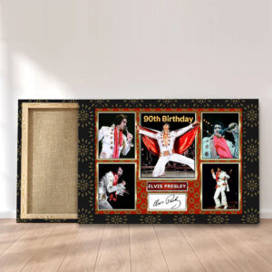 Elvis Presley Rectangle Canvas With Inner Frame - TMTHU 352
