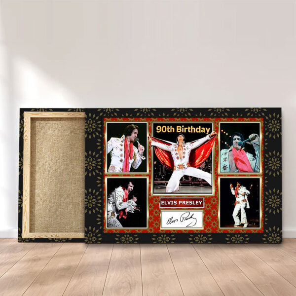 Elvis Presley Rectangle Canvas With Inner Frame - TMTHU 352
