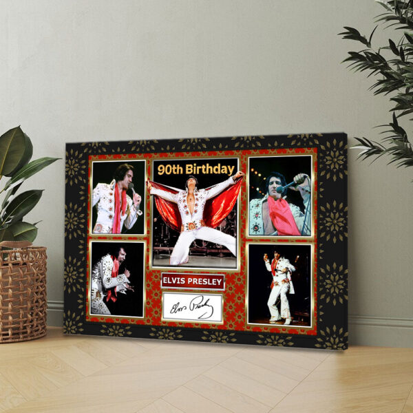 Elvis Presley Rectangle Canvas With Inner Frame - TMTHU 352
