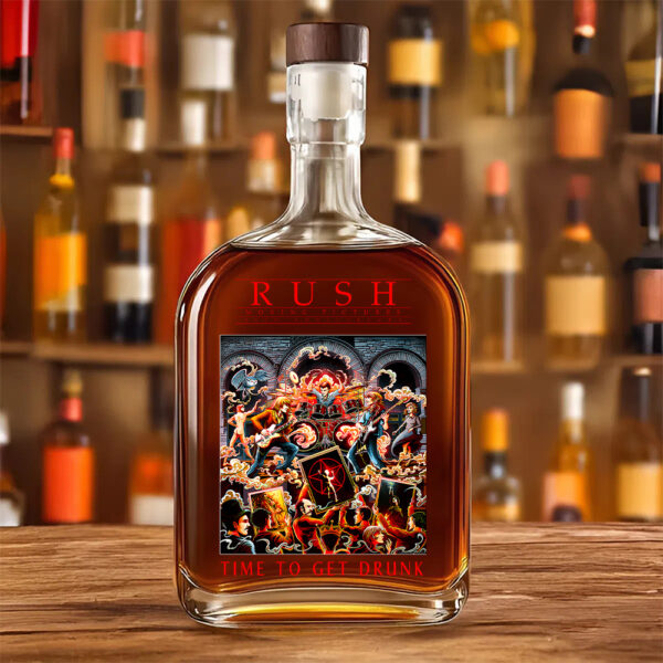 Rush Band 25oz Empty Whiskey Bottle - TANTN 15016