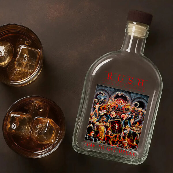 Rush Band 25oz Empty Whiskey Bottle - TANTN 15016