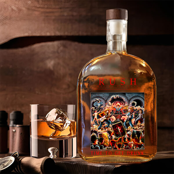 Rush Band 25oz Empty Whiskey Bottle - TANTN 15016