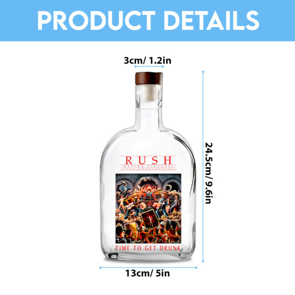 Rush Band 25oz Empty Whiskey Bottle - TANTN 15016