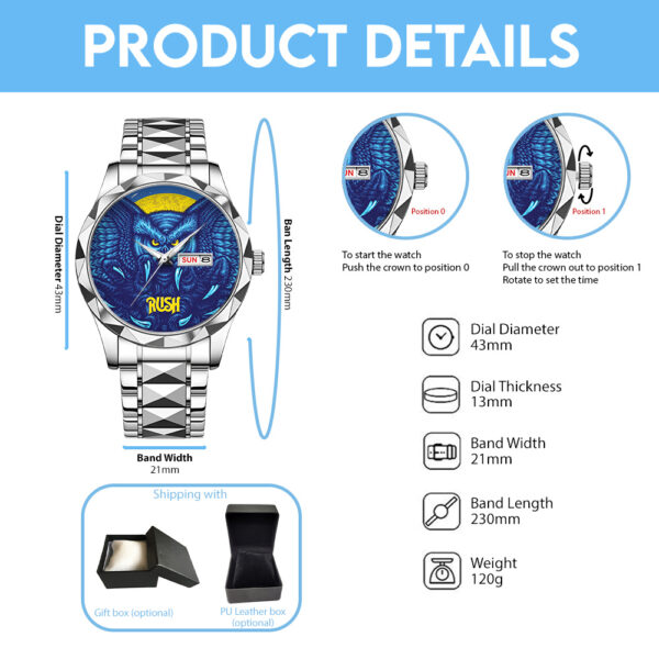 Rush Band Alloy Luxury Quartz Watch - TANTN 15013