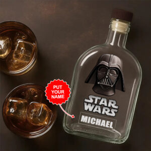 Personalized Star Wars 25oz Empty Whiskey Bottle - MAITM 12476