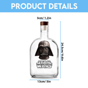 Personalized Star Wars 25oz Empty Whiskey Bottle - MAITM 12476