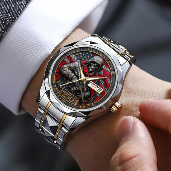 US Marine Corps Alloy Luxury Quartz Watch - TANTN 14953