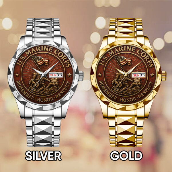 US Marine Corps Alloy Luxury Quartz Watch - TANTN 14954