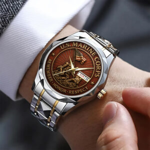 US Marine Corps Alloy Luxury Quartz Watch - TANTN 14954