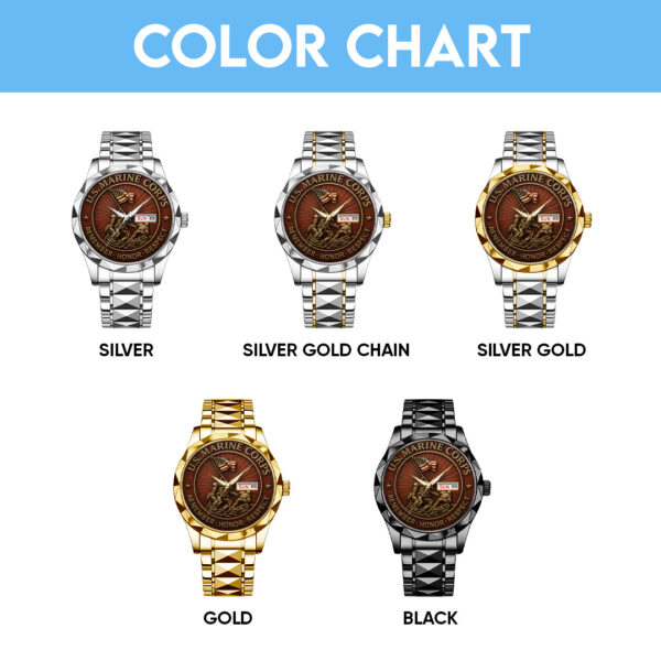 US Marine Corps Alloy Luxury Quartz Watch - TANTN 14954