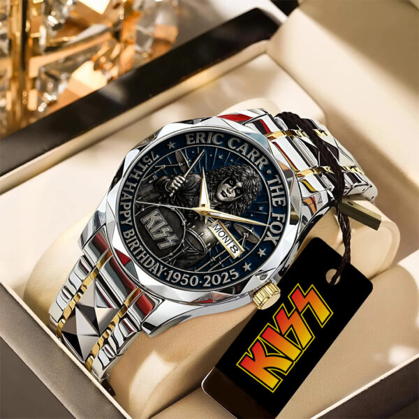Kiss Band x Eric Carr Alloy Luxury Quartz Watch - TANTN 14955