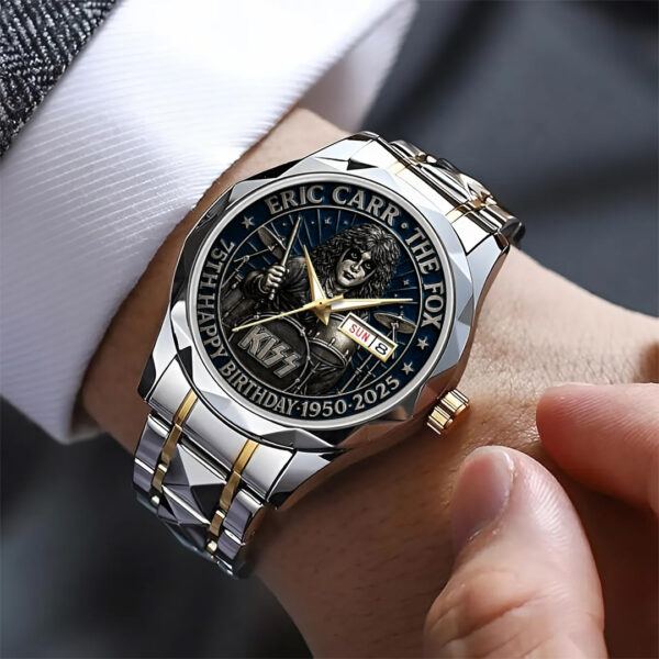 Kiss Band x Eric Carr Alloy Luxury Quartz Watch - TANTN 14955