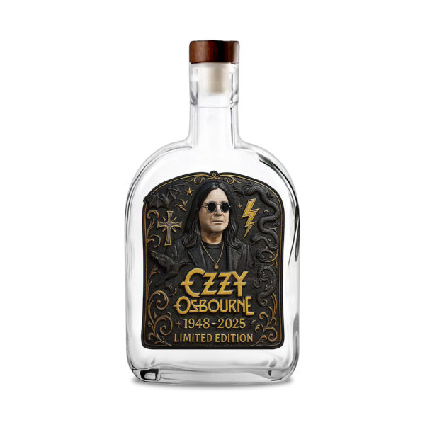 Ozzy Osbourne 25oz Empty Whiskey Bottle - TANTN 14965