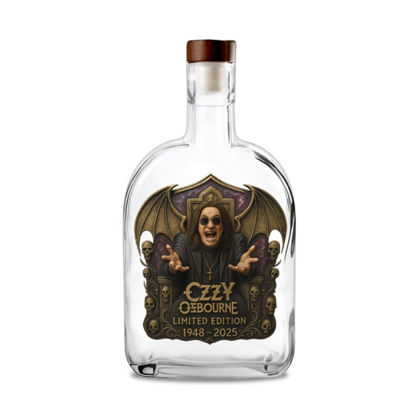 Ozzy Osbourne 25oz Empty Whiskey Bottle - TANTN 14968