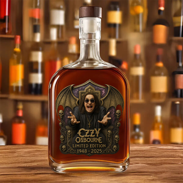 Ozzy Osbourne 25oz Empty Whiskey Bottle - TANTN 14968