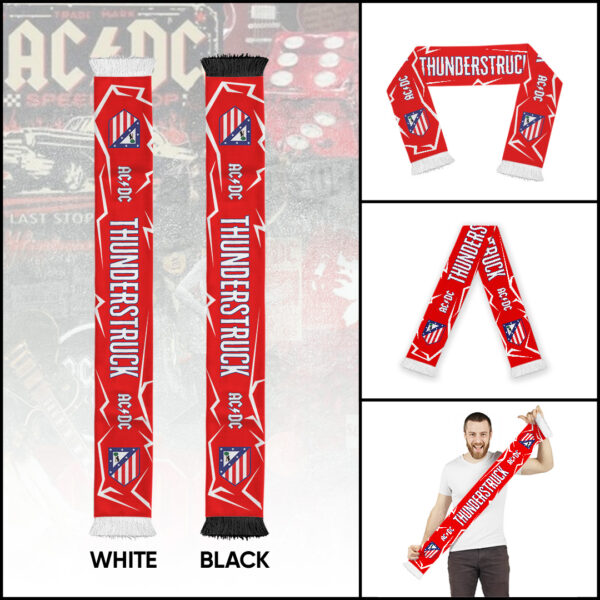 Rock Music x Atlético Madrid Ruffneck Soccer Scarf - TANTN 14979
