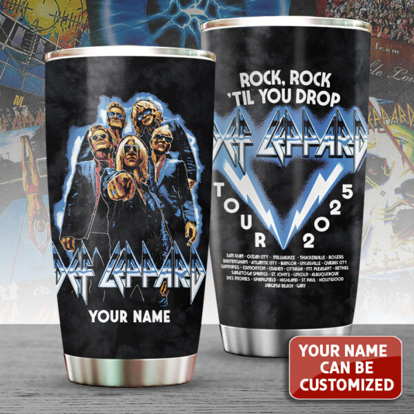 Personalized Def Leppard Tumbler Cup - TANTN 14984