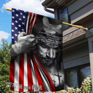 Faith Over Fear Garden Flag - TANTN 14996