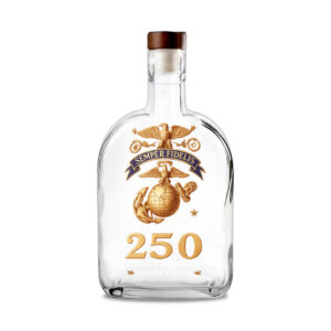 US Marine Corps 25oz Empty Whiskey Bottle - TANTN 15029