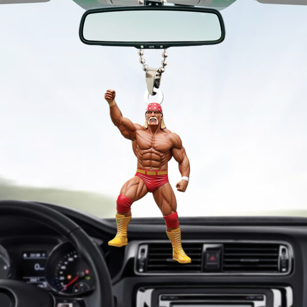 Hulk Hogan Custom shape 2-sided Acrylic Car Ornament - TANTN 15041