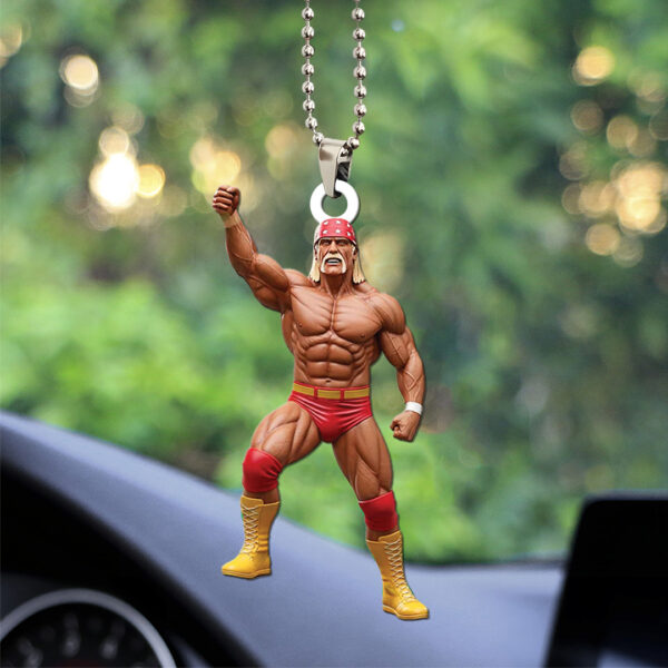 Hulk Hogan Custom shape 2-sided Acrylic Car Ornament - TANTN 15041