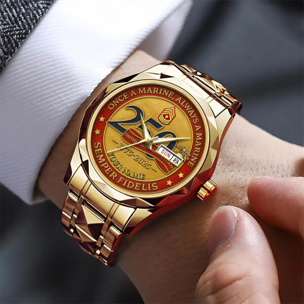 Personalized US Marine Corps Alloy Luxury Quartz Watch - TANTN 15106