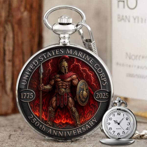US Marine Corps Custom Pocket Watch - TANTN 15116