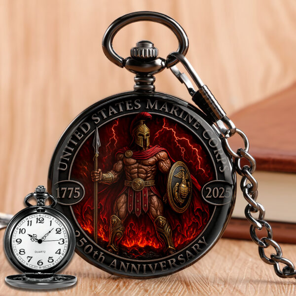 US Marine Corps Custom Pocket Watch - TANTN 15116