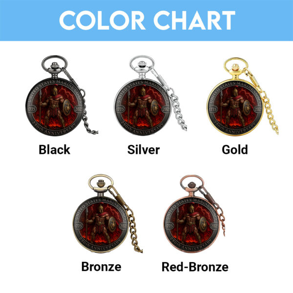 US Marine Corps Custom Pocket Watch - TANTN 15116