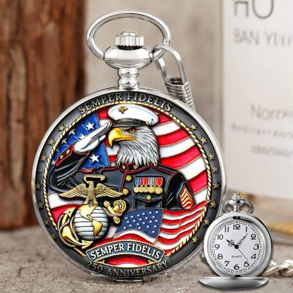 US Marine Corps Custom Pocket Watch - TANTN 15119