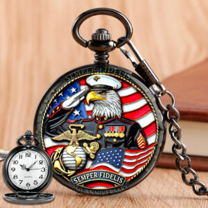 US Marine Corps Custom Pocket Watch - TANTN 15119