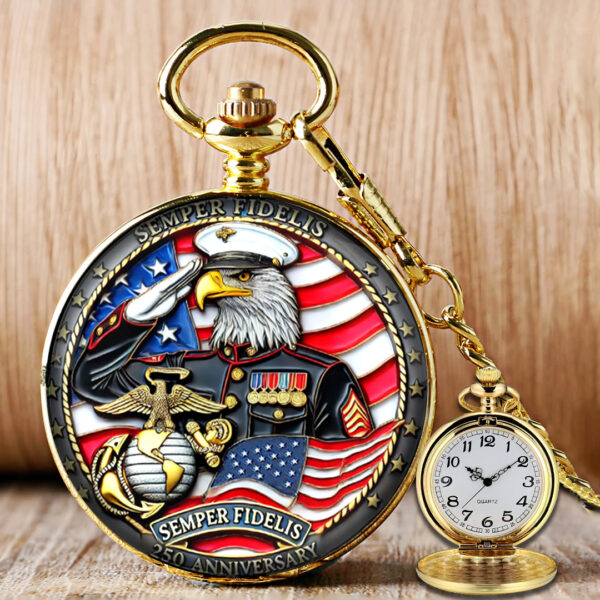 US Marine Corps Custom Pocket Watch - TANTN 15119