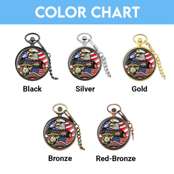 US Marine Corps Custom Pocket Watch - TANTN 15119