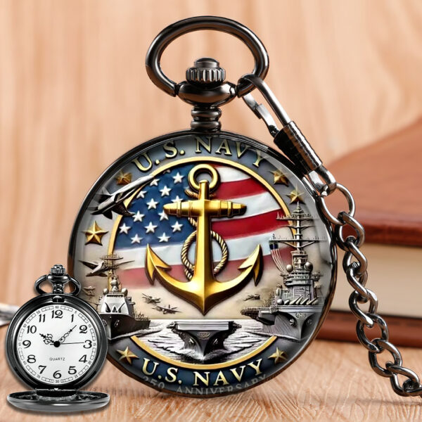 US Navy Custom Pocket Watch - TANTN 15129