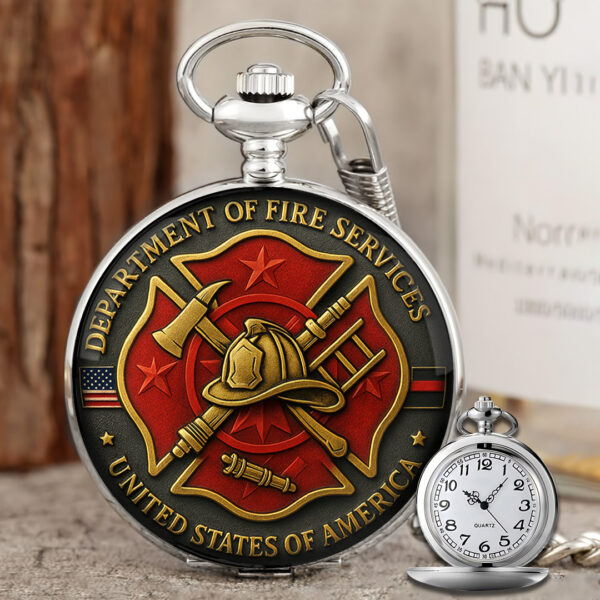 Firefighter Custom Pocket Watch - TANTN 15133