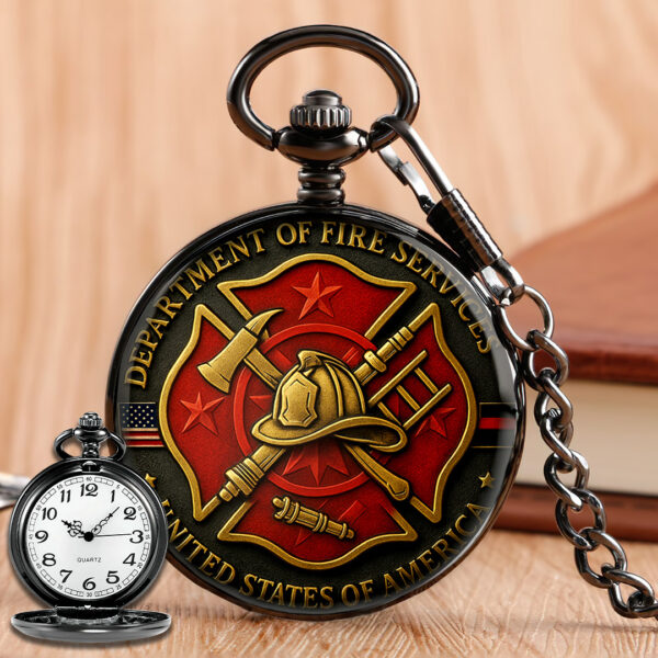 Firefighter Custom Pocket Watch - TANTN 15133