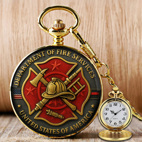 Firefighter Custom Pocket Watch - TANTN 15133