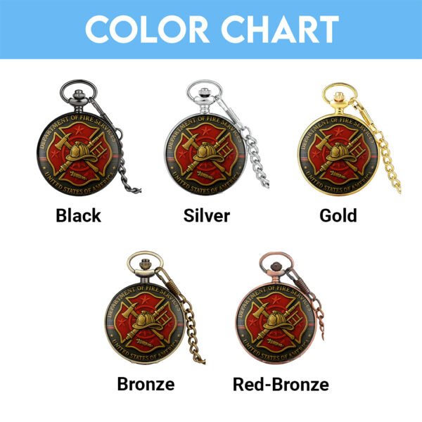 Firefighter Custom Pocket Watch - TANTN 15133