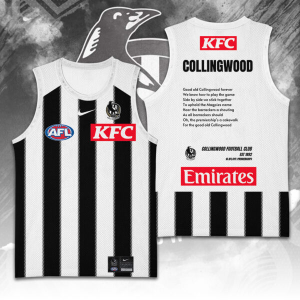 Collingwood FC Basketball Jersey - TANTN 15135