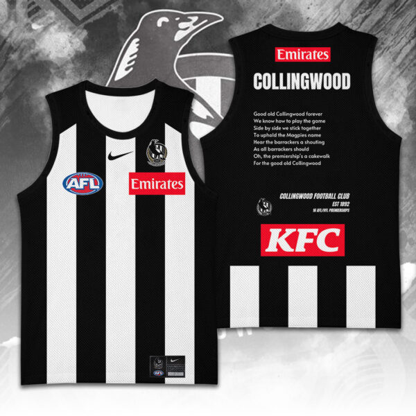 Collingwood FC Basketball Jersey - TANTN 15136