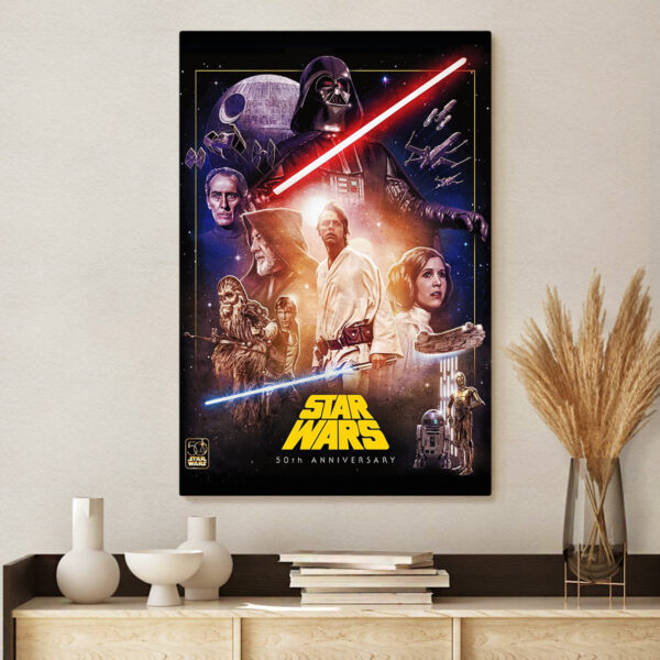 Star Wars Rectangle Canvas With Inner Frame - TANTN 15172