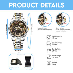 Santo Antônio Alloy Luxury Quartz Watch - TANTN 15192