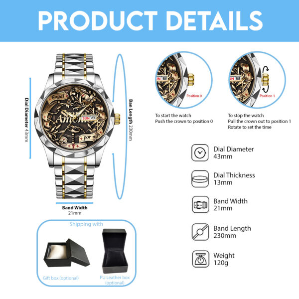 Santo Antônio Alloy Luxury Quartz Watch - TANTN 15192