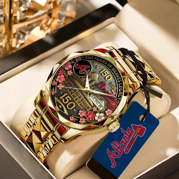 Atlanta Braves Alloy Luxury Quartz Watch - TANTN 15250