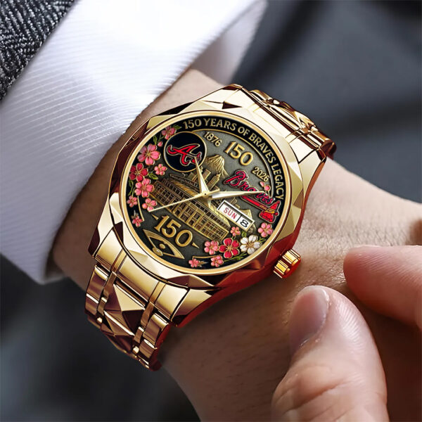 Atlanta Braves Alloy Luxury Quartz Watch - TANTN 15250